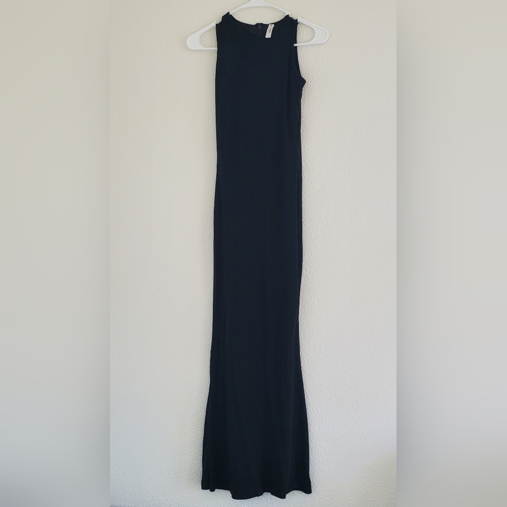 Popilush Shapewear Modal Sleeveless Crew Neck Maxi Dress Size Medium
